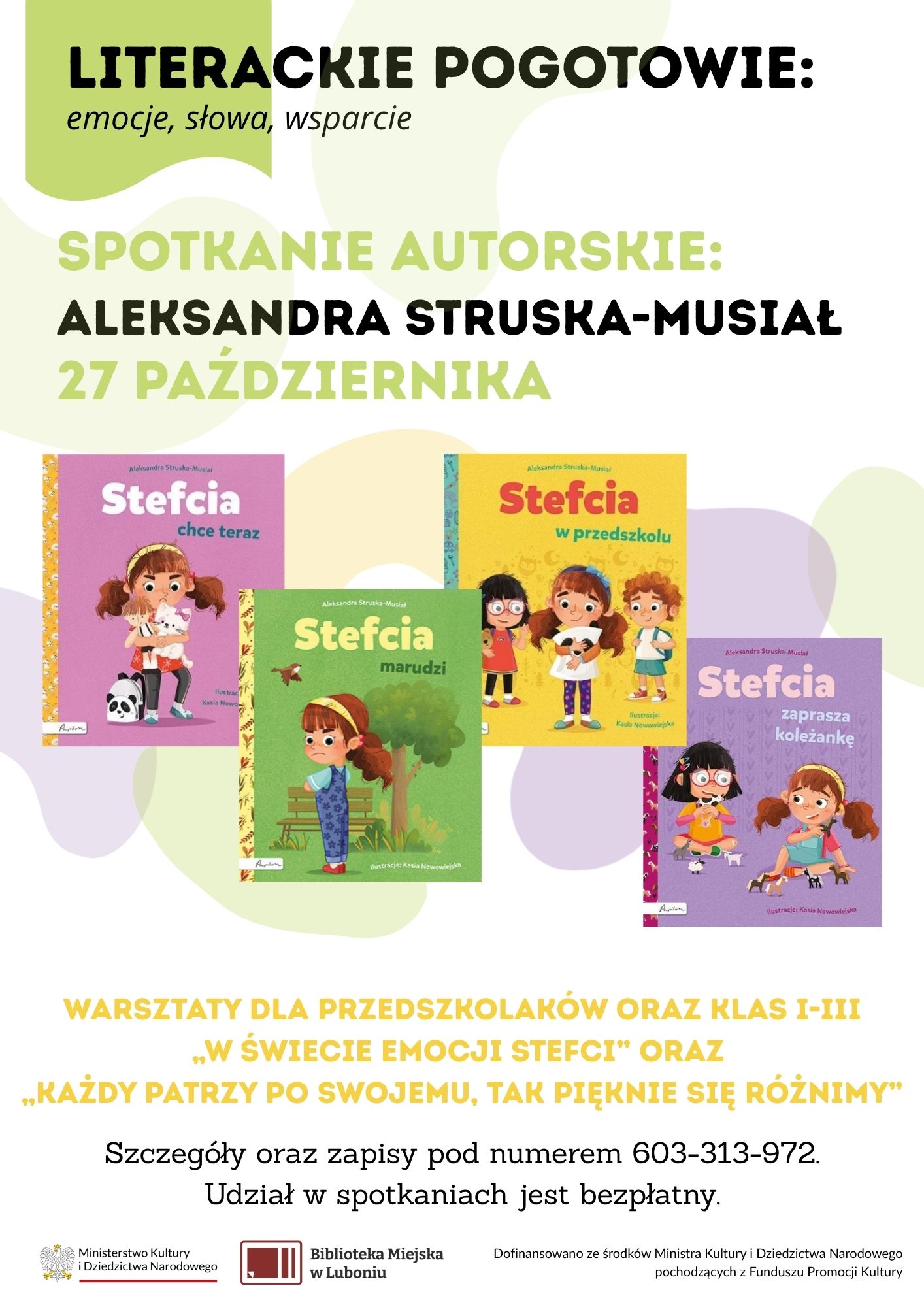 Biblioteka Miejska w Luboniu z dofinansowaniem ministerialnym