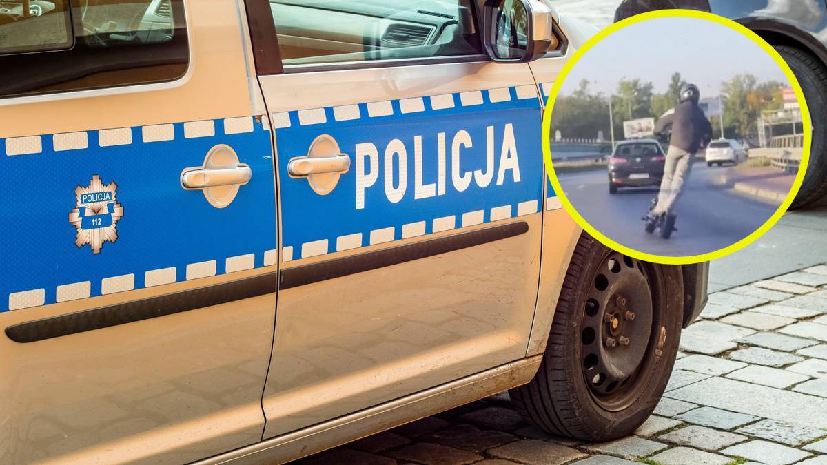 Jechał hulajnogą ponad 100 km/h. Trwa poszukiwanie lekkomyślnego uczestnika ruchu
