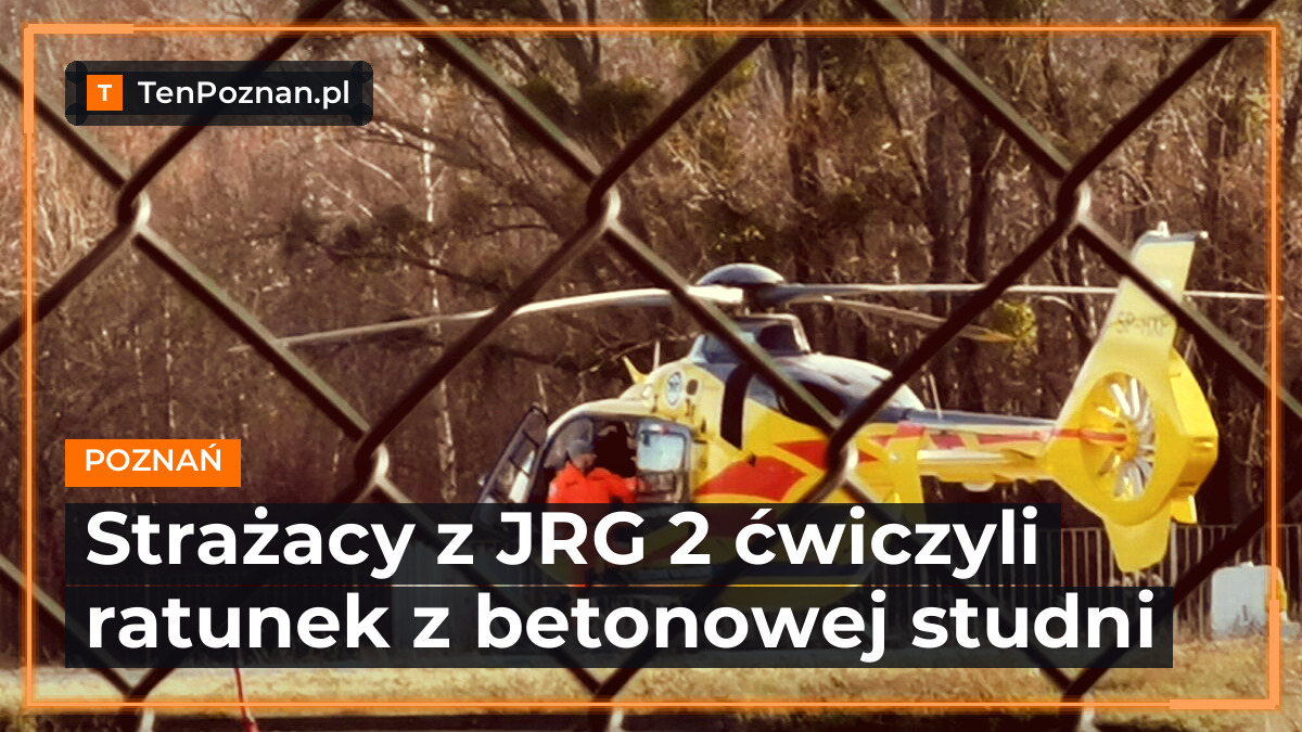Strażacy z JRG 2 ćwiczyli ratunek z betonowej studni