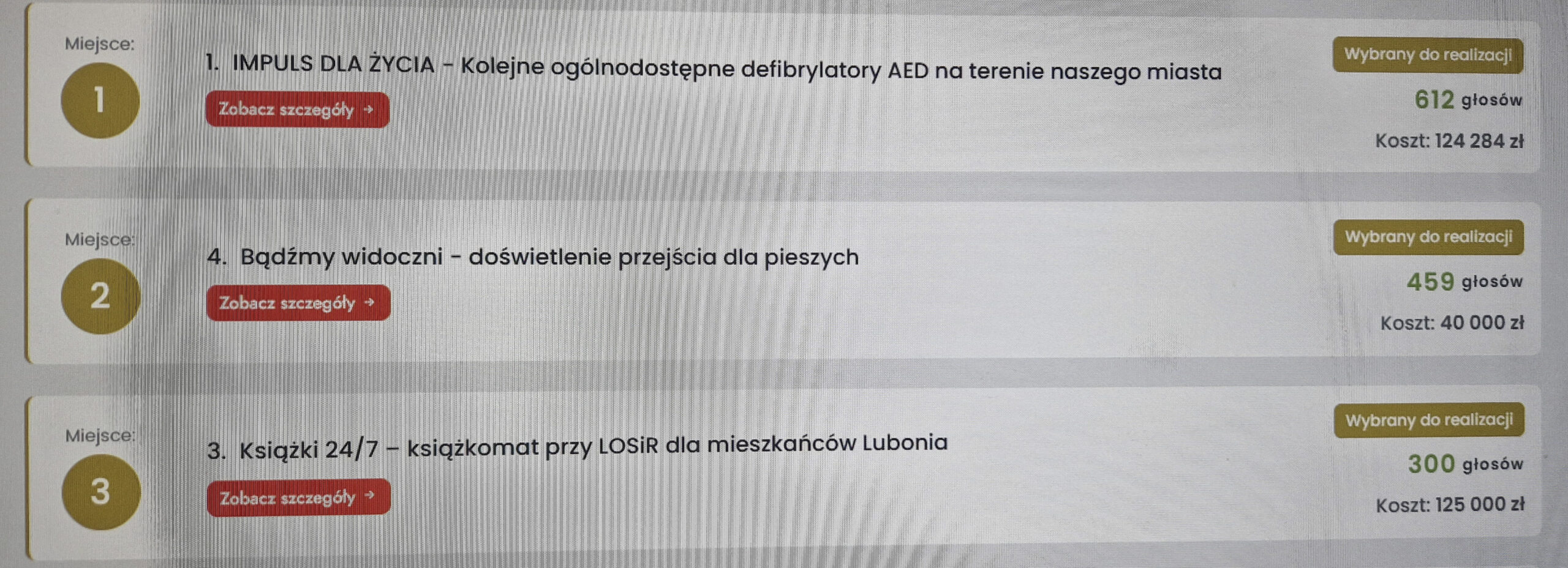 Luboński Budżet Obywatelski 2027. Mieszkańcy wybrali pięć projektów