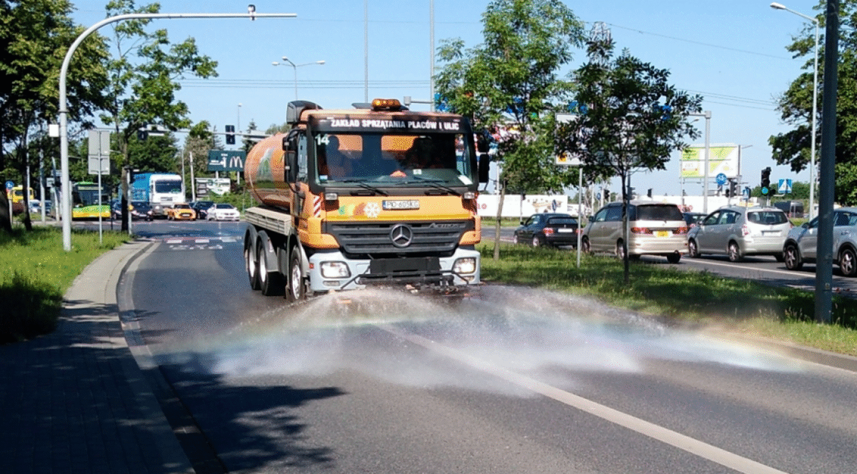 Poznań walczy z gorącem. Polewaczki wyjadą na ulice