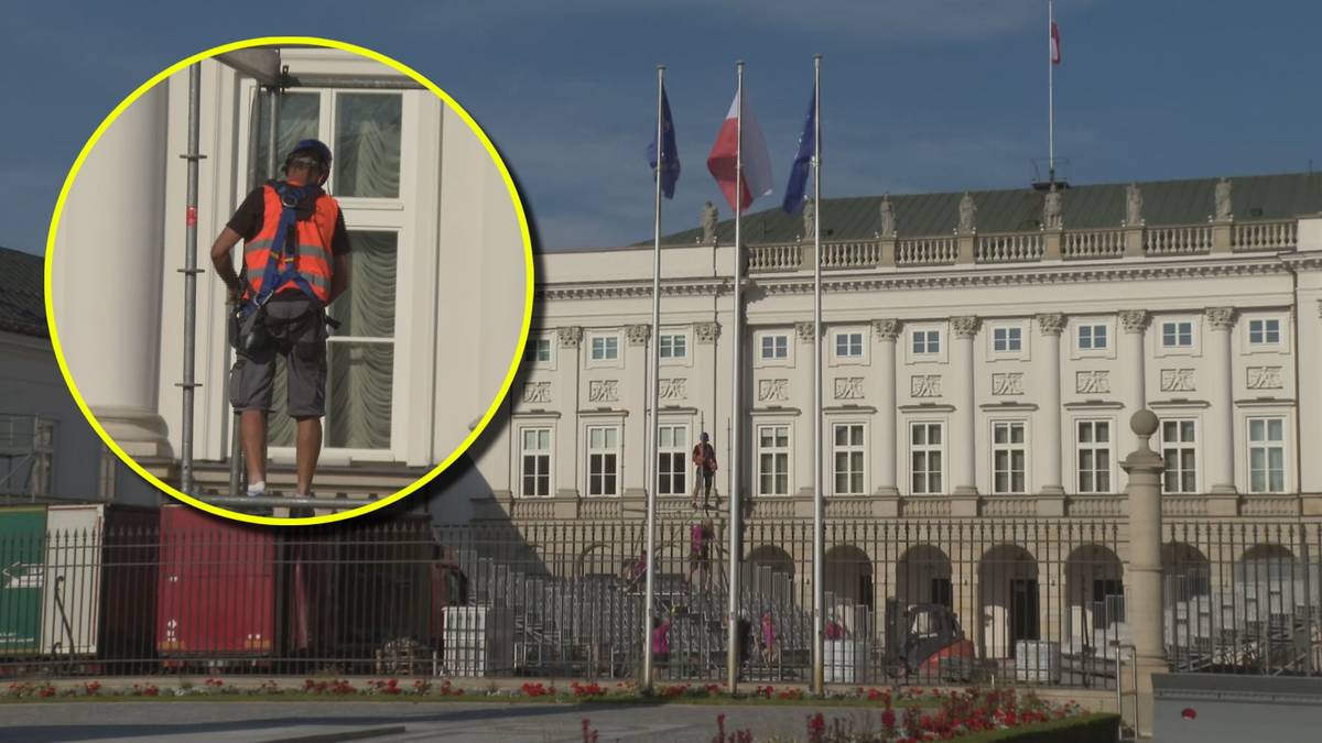 Wielkie prace przed Pałacem Prezydenckim. "Oktagon na wzór Trumpa?"