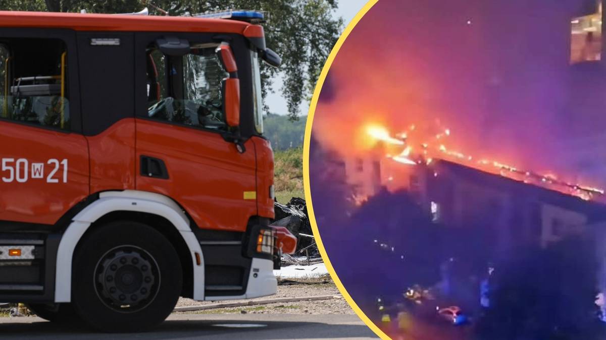 Pożar bloku w Świnoujściu. W akcji kilkanaście zastępów strażaków