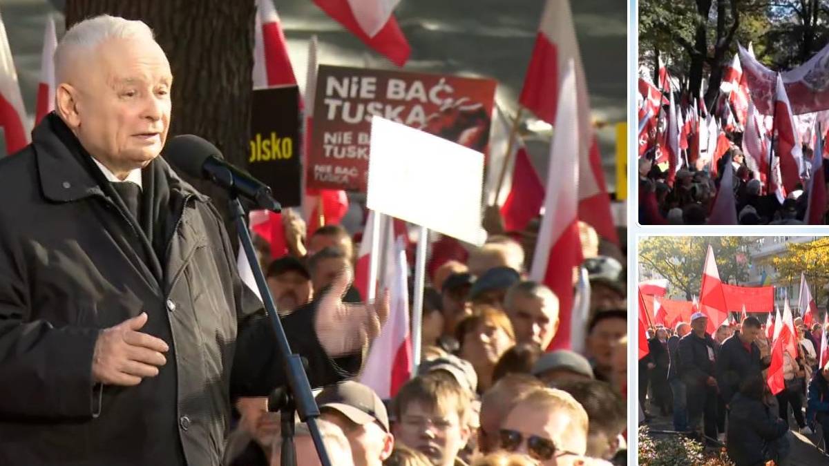 Protest przed Trybunałem Konstytucyjnym. Kaczyński: Przejdzie to do czarnej historii demokracji